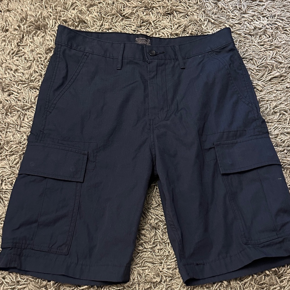 Levi's Dark Blue Cargo Shorts for Men